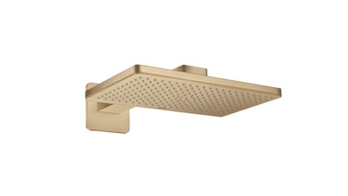 AXOR-HG-AXOR-ShowerSolutions-Kopfbrause-460-300-1jet-mit-Brausearm-und-softsquare-Rosette-Brushed-Bronze-35274140 gallery number 1